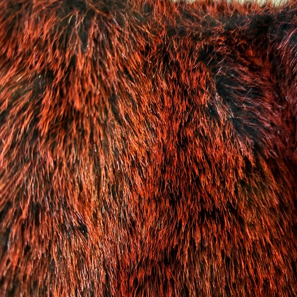 Caterina Lucci Italy Vintage Faux Fur Handbag Purse w/ Leather Straps - Picture 6 of 6